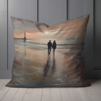 Sunset's Promise Hand Made Poly Linen Cushions, 6 of 9