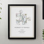 Anniversary Gifts Personalised Jigsaw Map Location Print, thumbnail 1 of 9