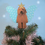 Brown Cockapoo Tree Topper, thumbnail 3 of 4