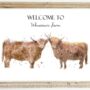 Personalised Highland Cow Print, thumbnail 3 of 4
