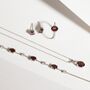 Garnet Bracelet In Sterling Silver And Gold, thumbnail 5 of 12