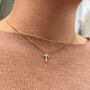 Personalised 18 K Gold Necklace A Z Initial Pendant, For Girls Initial, thumbnail 1 of 8