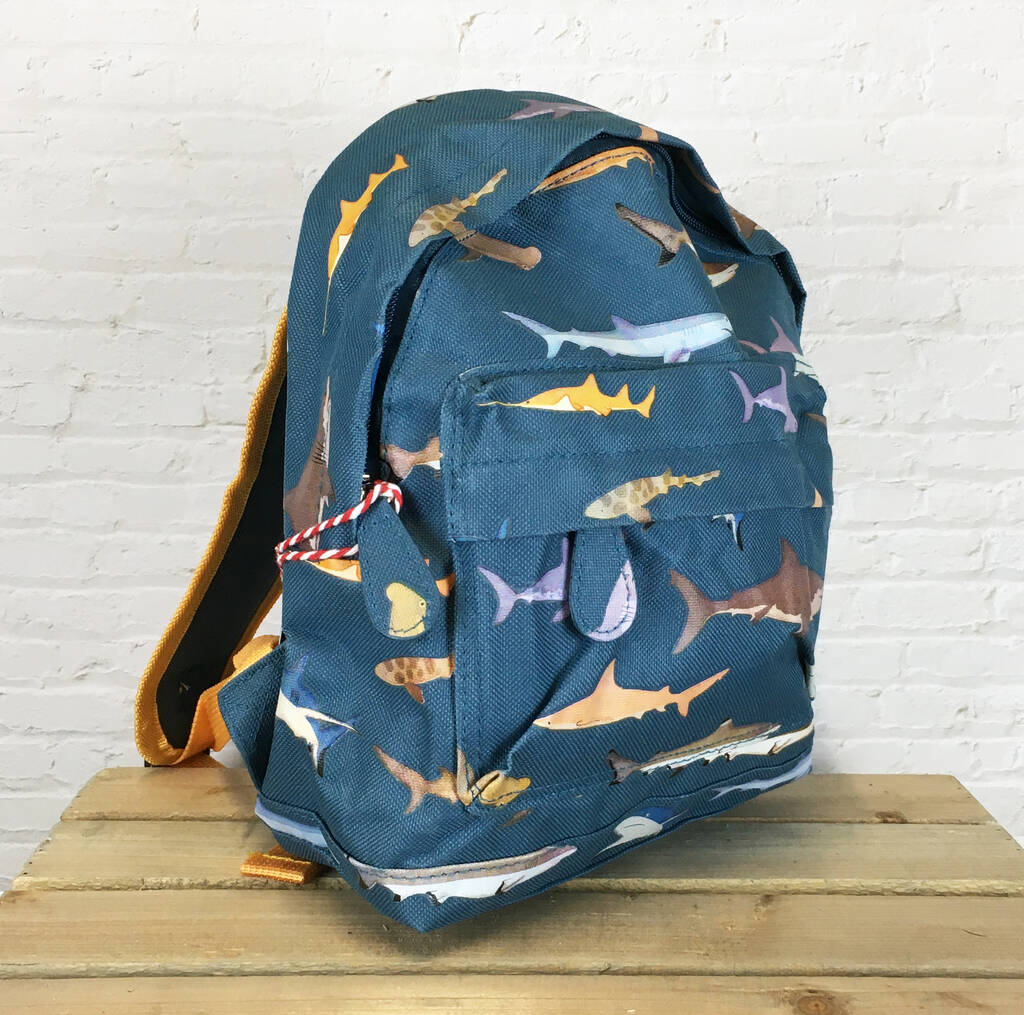 Shark Design Children's Mini Backpack, 1 of 10