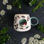 Porcelain Christmas Robin Mug, thumbnail 2 of 5