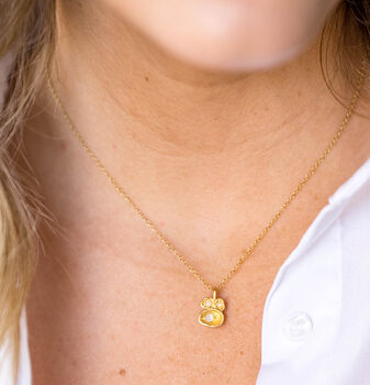 Moonstone Gold Vermeil Plated Necklace June Birthday, 2 of 8