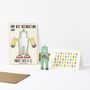 Pop Out Robot Greeting Card, thumbnail 2 of 2