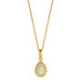 October Birthstone Opal Gold Plated Necklace, thumbnail 2 of 12