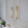 Solid Brass Gold Hexagonal Handles With Backplate, thumbnail 4 of 7