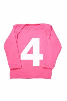 Kids T Shirt, I Am Four, Birthday Top, Number T Shirts, 2 of 4