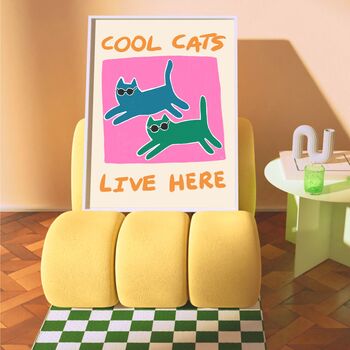 Cool Cats Art Print, 2 of 4