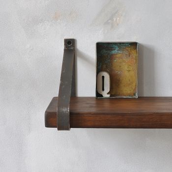 Manhattan Industrial Wood Shelf, 6 of 8