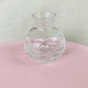 Vintage Decorative Cut Glass Crystal Perfume Bottle ~ 28, 7 of 9