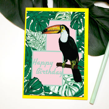 Happy Birthday Toucan Greetings Card, 2 of 3