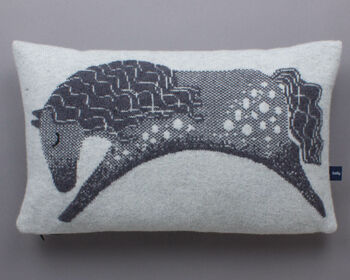 Dapple Horse Cushion In Knitted Lambswool, 5 of 7