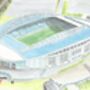 Brighton And Hove Albion Fc Amex Stadium Fine Art Print, thumbnail 2 of 3