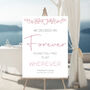 Wedding Choose A Seat Sign Pink Cherry Blossom, thumbnail 1 of 5