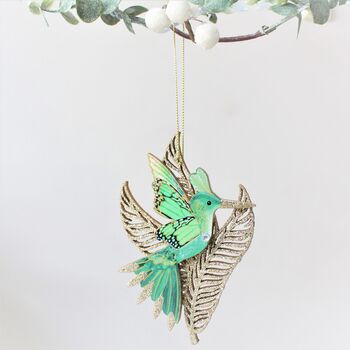Exotic Hummingbird Christmas Decoration, 2 of 4