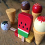 Wooden Ice Cream Cones And Lollies, thumbnail 5 of 7