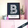 Birmingham City Map Wall Art Print, thumbnail 1 of 9