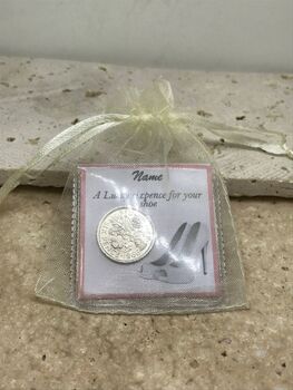 Lucky Sixpence For Your Shoe Bridal Token Gift, 2 of 2