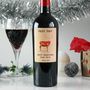 Personalised Red Wine With Stag Label, thumbnail 8 of 8