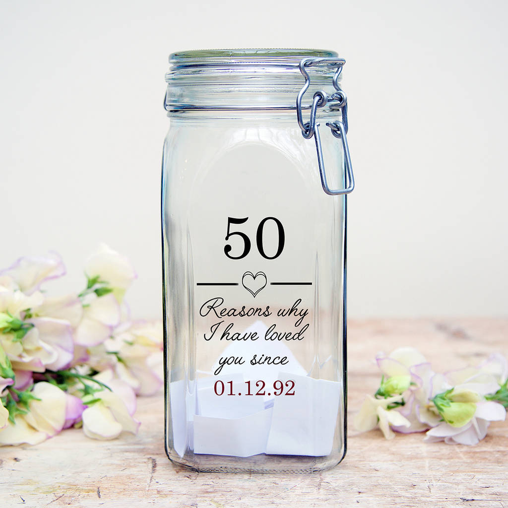 Personalised Anniversary Wish Jar By Jonny's Sister ...