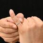 Silver 2mm Turquoise Stone Band Ring, Engraved Rings, Minimalist Rings, Dainty Rings For Men And Women, thumbnail 1 of 10