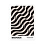 Bauhaus Monochrome Art Poster Waves, thumbnail 2 of 2