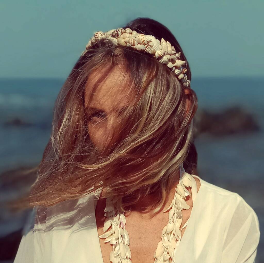 bridal seashells hair piece by beautiful day | notonthehighstreet.com