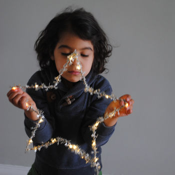 Snowflake Fairy Light Star Christmas Decoration, 4 of 6