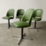 Set Of Four Mid Century 1960s Swivel Chairs, thumbnail 4 of 12