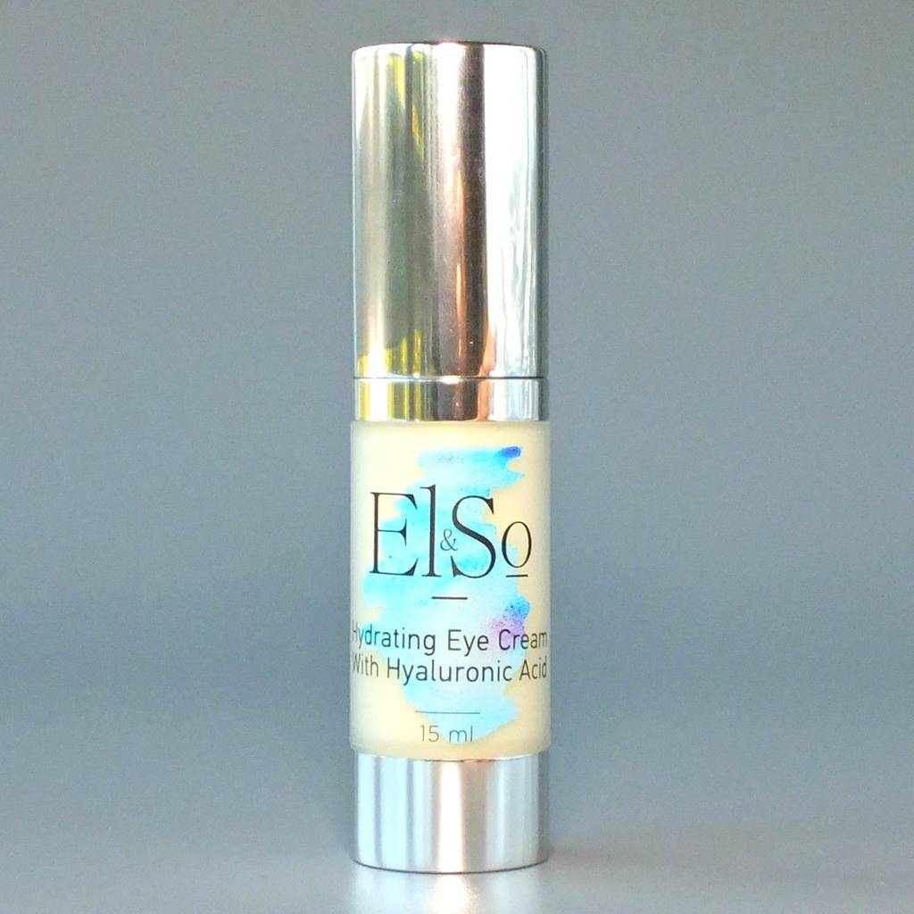 hydrating eye cream with hyaluronic acid by el&so