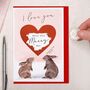 Scratch To Reveal Proposal Greeting Card Bunny Rabbits, thumbnail 4 of 4