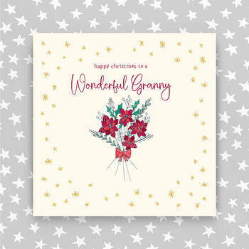 Happy Christmas Wonderful Gran/Grandma/Granny Card, 3 of 5