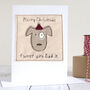 Personalised Dog Christmas Card For Him, Dad, Grandad, thumbnail 1 of 12