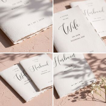 Wedding Vow Cards Husband And Wife Vow Books, 2 of 10