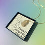 Personalised Date Gold Plated Tag Necklace, thumbnail 4 of 6