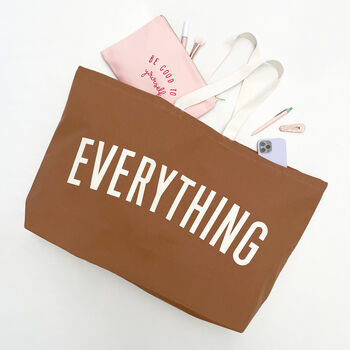 'Everything' Tan Really Big Bag, 3 of 9