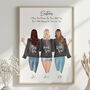 Personalised Sisters Print Big Middle Little, thumbnail 1 of 5