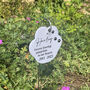 Acrylic Paw Print Pet Memorial Garden Tag Wire Holder, thumbnail 1 of 3