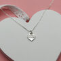 Sterling Silver 'Mummy' Engraved Heart Charm Necklace, thumbnail 2 of 7