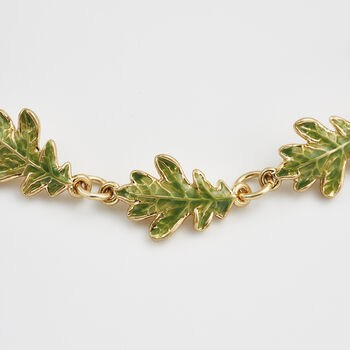 Oak Leaf Gold Bracelet, 5 of 8