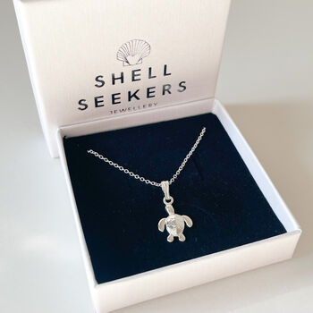 Sterling Silver Turtle Pendant Necklace, 2 of 6