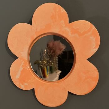 Flower Mirror Orange, 3 of 5