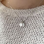 Sterling Silver Personalised Initial Disc Necklace, thumbnail 3 of 9