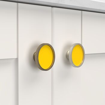 Yellow Shade Cupboard Drawer Door Cabinet Knobs Handles, 2 of 9