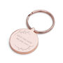 Personalised Save The Date Round Keyring, thumbnail 4 of 7
