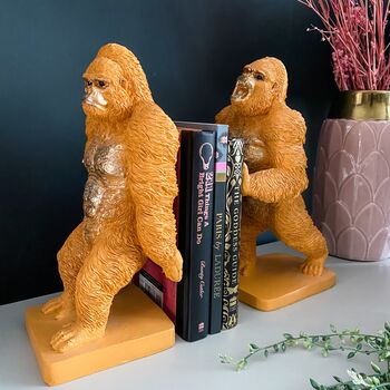 Gorilla Orange And Gold Bookends, 4 of 5