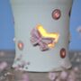 Personalised White Ceramic Tea Light With Butterflies, thumbnail 2 of 8