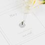 May Birthstone Initial Sterling Silver Necklace, thumbnail 1 of 12